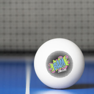 Persoonlijke op maat gemaakte leuke vintage stripb pingpongballen