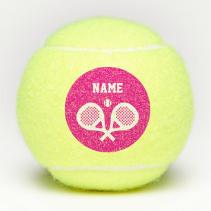 Persoonlijke op maat gemaakte naam padelracket spo tennisballen