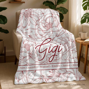 Persoonlijke Op maat gemaakte oma Fleece Deken