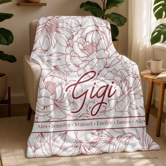 Persoonlijke Op maat gemaakte oma Fleece Deken