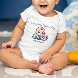 Persoonlijke op maat gemaakte schattige baby en ho romper
