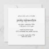 Persoonlijke opleidingsuitnodiging kaart (Achterkant)