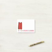 Persoonlijke opmerking Rood Twin Pop Popsiche Post-it® Notes (Op bureau)