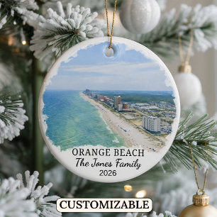 Persoonlijke Orange Beach Versiering, Op Maat Gema Keramisch Ornament