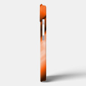 Persoonlijke oranje gekleurde iPhone stevige hoes (Achterkant / Links)