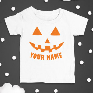 Persoonlijke Oranje Pompoen Halloween Uw Naam