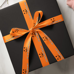 Persoonlijke Oranje Pompoen Halloween Uw Naam Lint