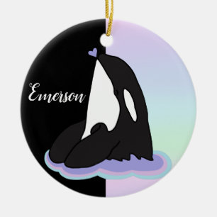 Persoonlijke Orka Moordwalvis Keramisch Ornament