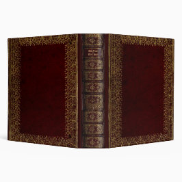 Persoonlijke oude 3-ringband voor boeken 2" multomap