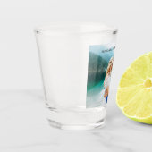 Persoonlijke paardenfotoweddenschap shot glas (Links)