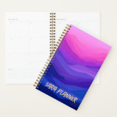 Persoonlijke Paarse Abstracte Planner | Aangepaste (Display)