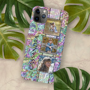 Persoonlijke Paarse Blauwe Turquoise Roze Marmer K iPhone 11 Pro Max Hoesje