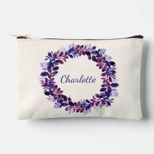 Persoonlijke paarse bloem bruidsfeest cadeautje etui