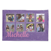 Persoonlijke Paarse foto's Kussensloop (Achterkant)