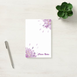 Persoonlijke Paarse Globe Bloem Post-it® Notes