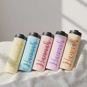 Persoonlijke paarse tumbler cadeau voor bruidsmeis thermosbeker