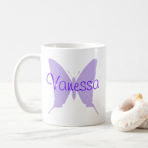 Persoonlijke Paarse Vlinder Koffiemok