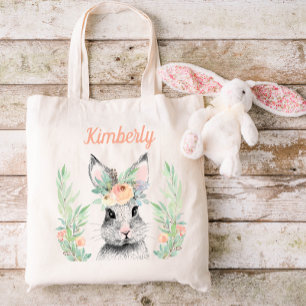 Persoonlijke paasbunny tote bag