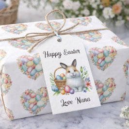 Persoonlijke Paashaas Cadeaulabel