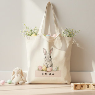 Persoonlijke Paashaas met Naam Custom Tote Bag