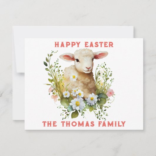 Persoonlijke paaskaart notitiekaartje (Voorkant)