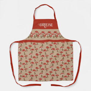 Persoonlijke paddenstoelen Apron Schort