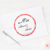 Persoonlijke Palestijnse trouwcadeaus sticker (Envelop)