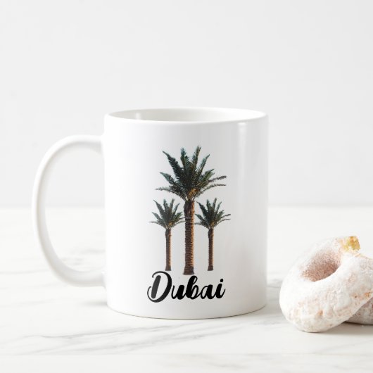 Persoonlijke Palmboom Koffiemok (Met donut)
