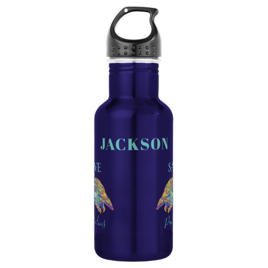 Persoonlijke pangolins opslaan waterfles  (Voorkant)