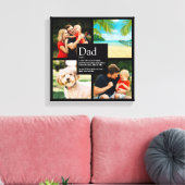 Persoonlijke pap Definition Modern 4 Photo Collage Canvas Afdruk (Insitu (Woonkamer))