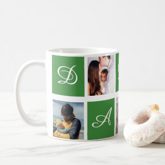 Persoonlijke papa foto collage mok cadeau