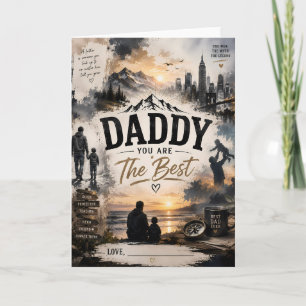 Persoonlijke 'Papa is de Beste' wenskaart Kaart