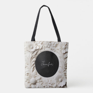 persoonlijke papieren bloemenframe-tas  draagtas