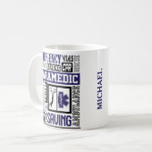 Persoonlijke paramedic SymbolS Word Coffee Mok (Voorkant links)