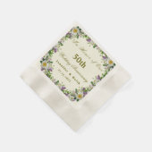 Persoonlijke paren 50th Wedding Jubileum Servet (Hoek)