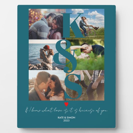 Persoonlijke paren Fotoliefhebber Fotoplaat (Voorkant)