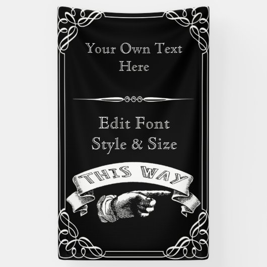 Persoonlijke partij, reünie, feestbanner spandoek (Verticaal)