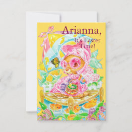 Persoonlijke Pasen Platte Bedankkaart voor Kindere