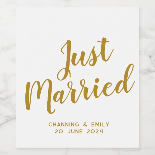 Persoonlijke Pasgetrouwd Honeymoon Huwelijksreis Wijn Etiket (Enkel label)