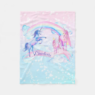 Persoonlijke Pastel Eenhoorn Fleece Dekbed Eenhoor Deken