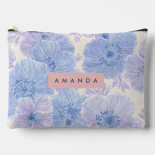 Persoonlijke Pastel Lavendel- en Blauwe Bloesems Etui