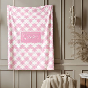 Persoonlijke Pastel Plaid Deken Elegant Ontwerp