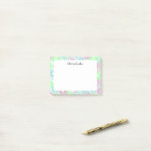 Persoonlijke Pastel Swirl Post-it® Notes (Op bureau)