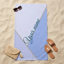 Persoonlijke Pastelblauwe ColorBlock Geometrisch