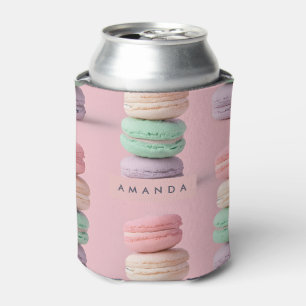 Persoonlijke Pastelkleurige Regenboog Macaron Deli Blikjeskoeler