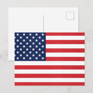 Persoonlijke Patriotische Amerikaanse Vlag Briefkaart