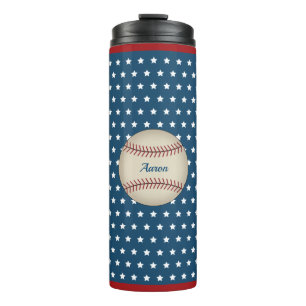 Persoonlijke Patriotische Honkbal Reisbeker Thermosbeker