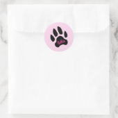 Persoonlijke Paw Print Naam Stickers (Tas)