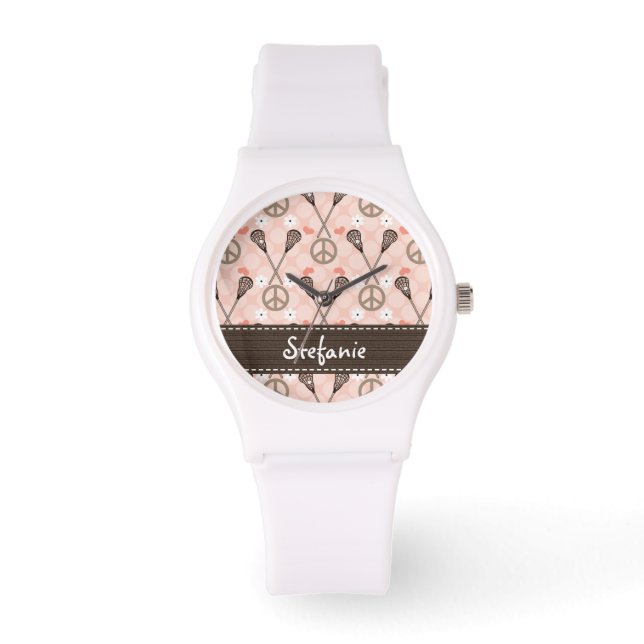 Persoonlijke Peace Lacrosse Horloge (Voorkant)