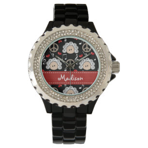Persoonlijke Peace Love Beethoven Horloge